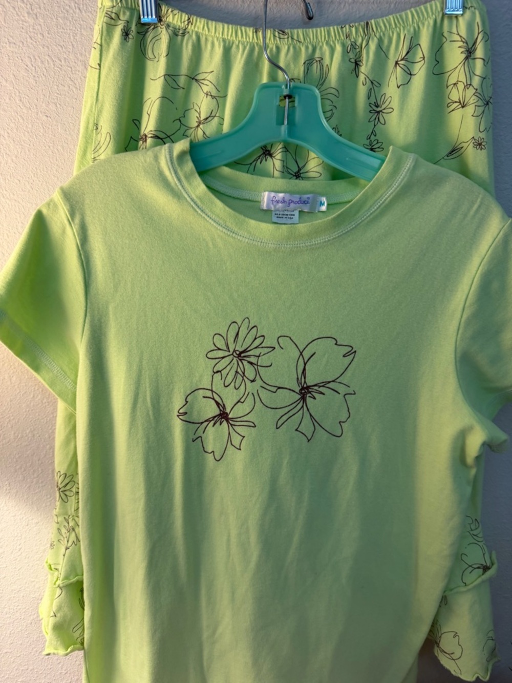 fresh produce Lime Green Floral Skirt Set - Picture 2 of 9